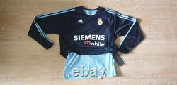 (m) Real Madrid Shirt Jersey Player Issue Long Sleeve Double Layer Ls Long