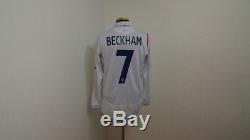(s) England Shirt Jersey Long Beckham Manchester Milan Real Madrid V. Ecuador