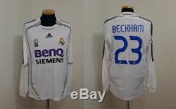 (s) Real Madrid Shirt Jersey Beckham Manchester Milan Psg Galaxy Camiseta Ls