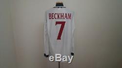 (xl) England Shirt Jersey Long L/s Beckham Manchester Milan Real Madrid